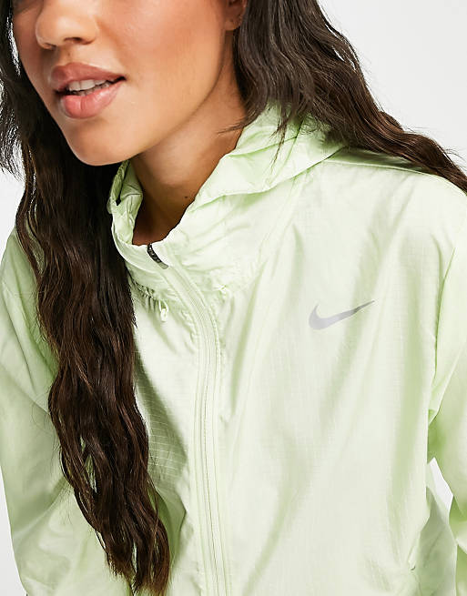  Nike Running hooded jacket in lime 