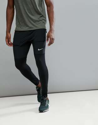 nike running hybrid joggers in black