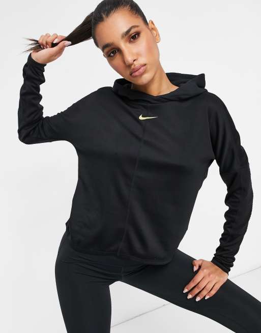 Nike Running – Icon Clash Element – Langärmliges Oberteil in Schwarz