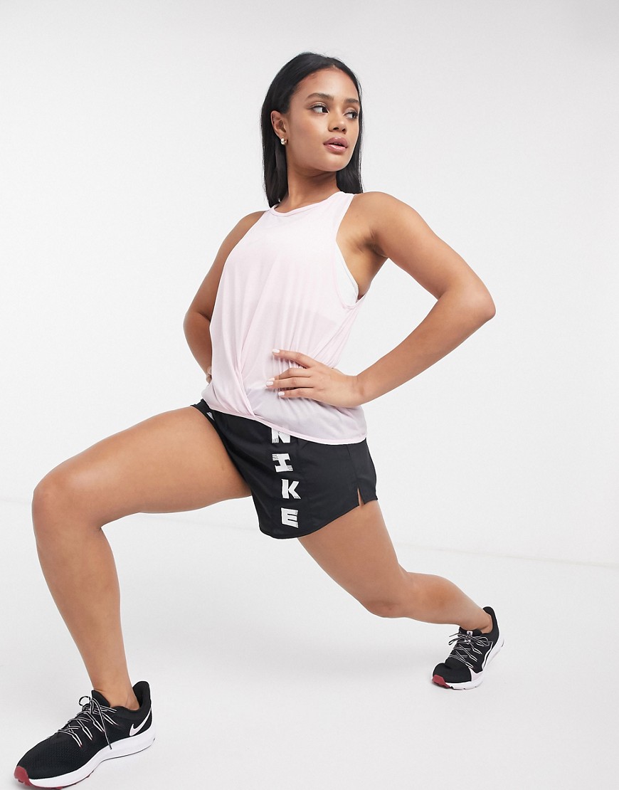 Nike Running - Icon Clash - Twistet undertrøje i lyserød-Pink