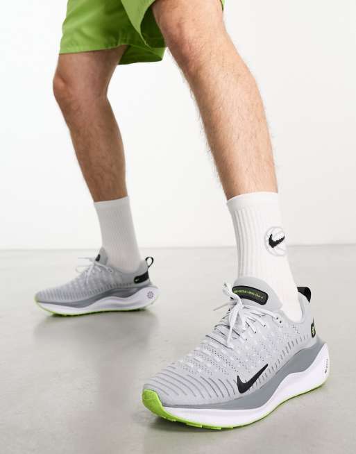 Nike Running Infinity Run 4 sneakers in gray and green