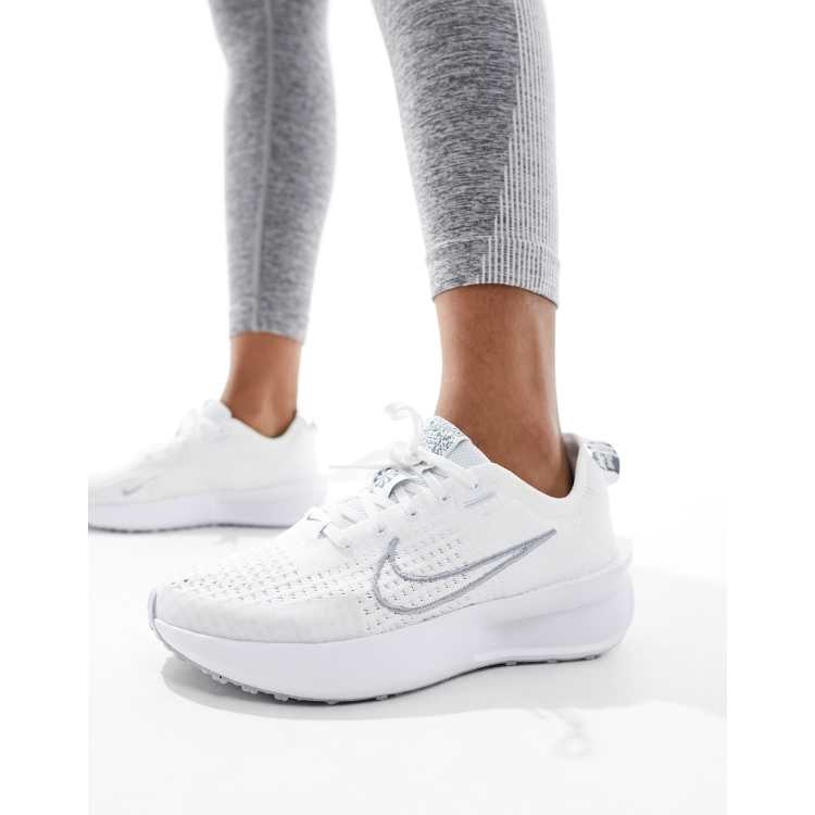 Nike bianche running best sale