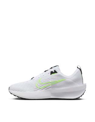 Nike Interact Run Sneakers In White And Gray In White