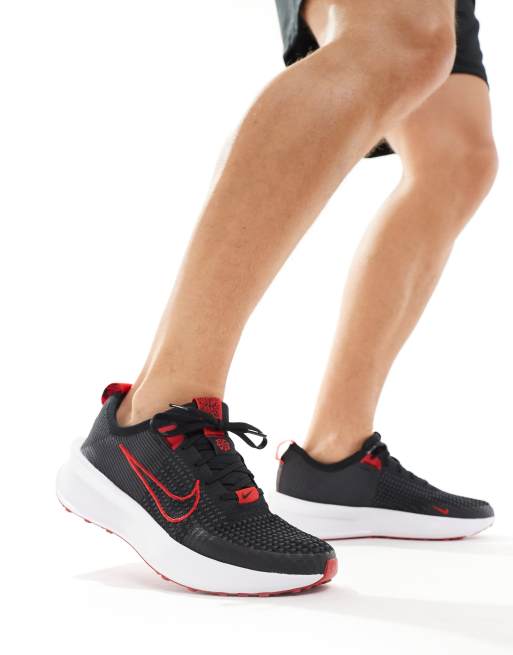 Nike zoom black and red best sale