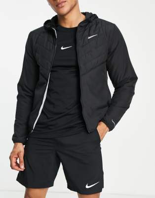 Nike Running jacket in black ASOS