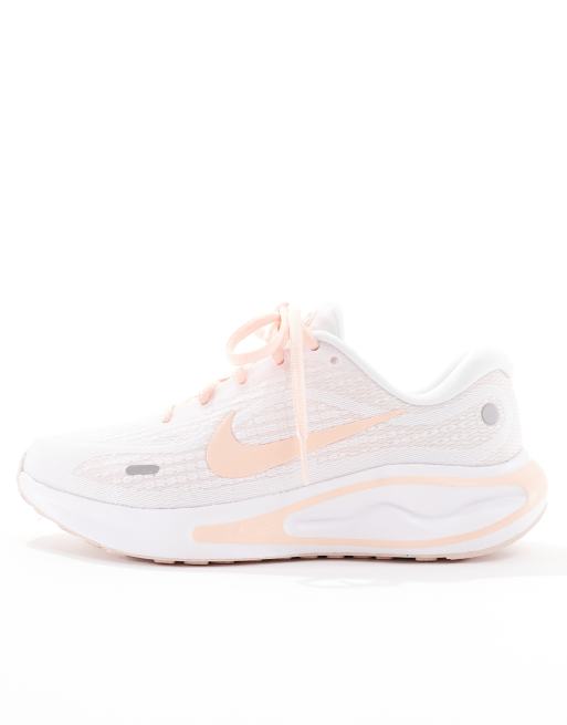Nike Running – Journey – Biało-pomarańczowe buty sportowe do biegania, 2 z 5