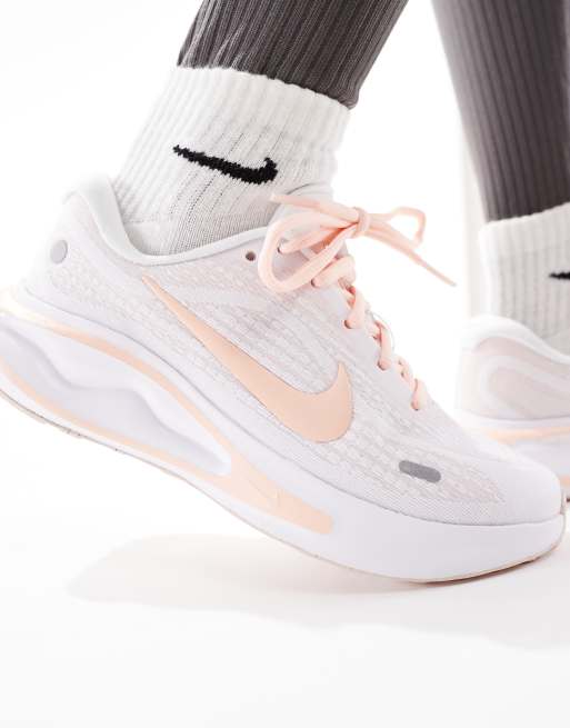 Nike Running – Journey – Biało-pomarańczowe buty sportowe do biegania, 5 z 5