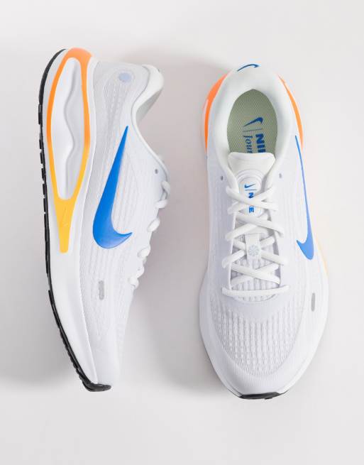 Nike Running – Journey – Biało-pomarańczowe buty sportowe do biegania, 5 z 5