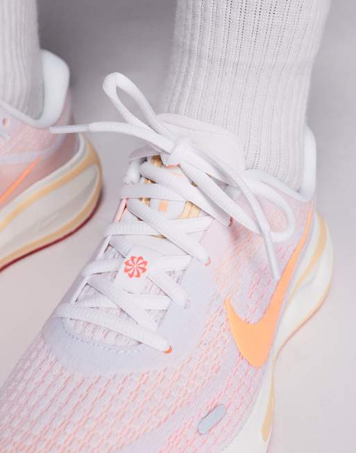 Nike Running – Journey – Naturvita och orange löparskor, 4 av 5