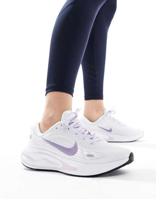 Nike Running Journey Run trainers in lilac and white