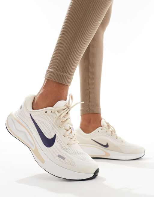 Nike Running Journey Run trainers in white and navy ASOS