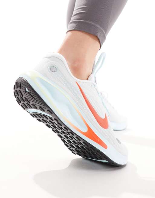 Nike Running Journey Run trainers in white and orange