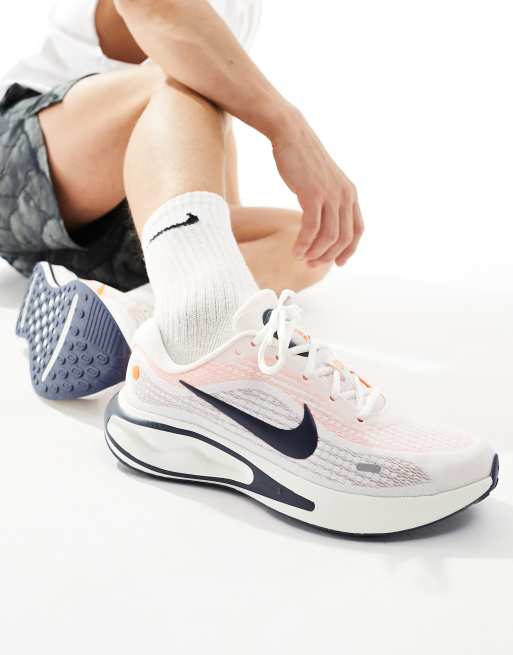 Nike Running Journey Sneakers bianche e arancioni