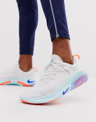 nike running joyride trainers in white