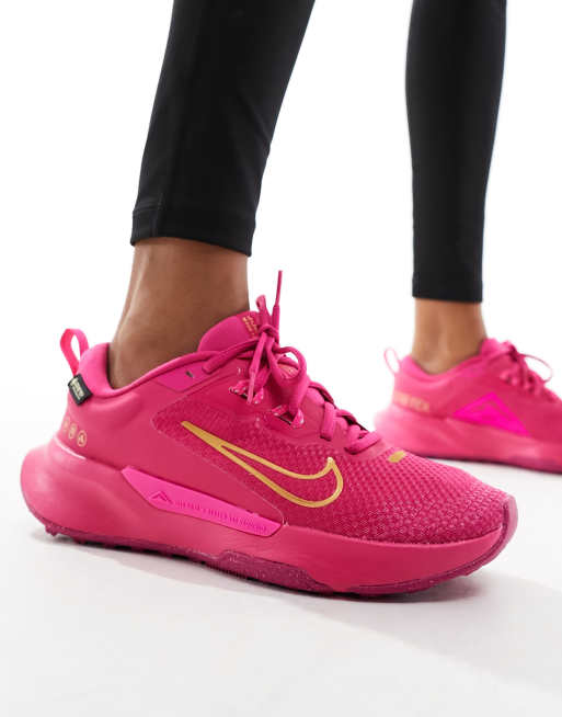 Nike Running Juniper Trail 2 GORE TEX trainers in fierce pink ASOS