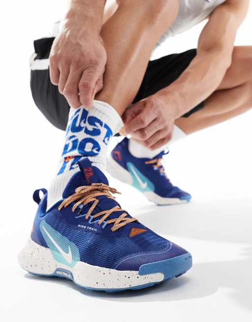 Nike Running Juniper Trail 3 sneakers in dark blue, 3 of 5