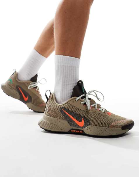 Nike Running Juniper Trail 3 sneakers in khaki and orange - view 1