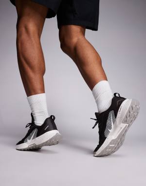 Nike Running Juniper Trail 3 trainers in black and white