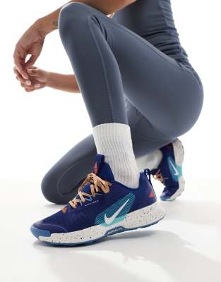 Nike Running Nike Running Juniper Trail 3 trainers in blue and white