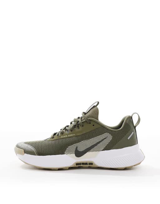 Nike Running Juniper Trail 3 trainers in green, 2 of 5