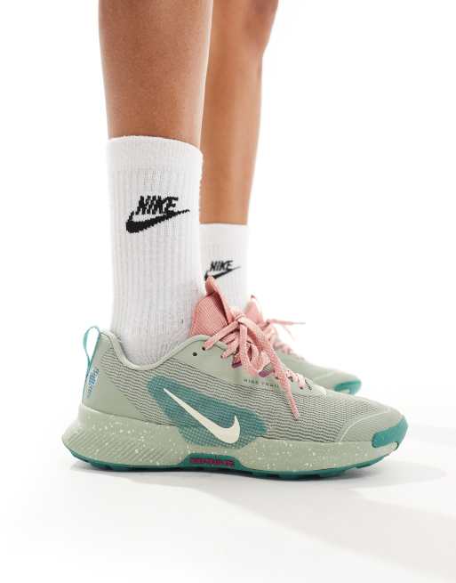 Nike Running Juniper Trail 3 trainers in light green ASOS