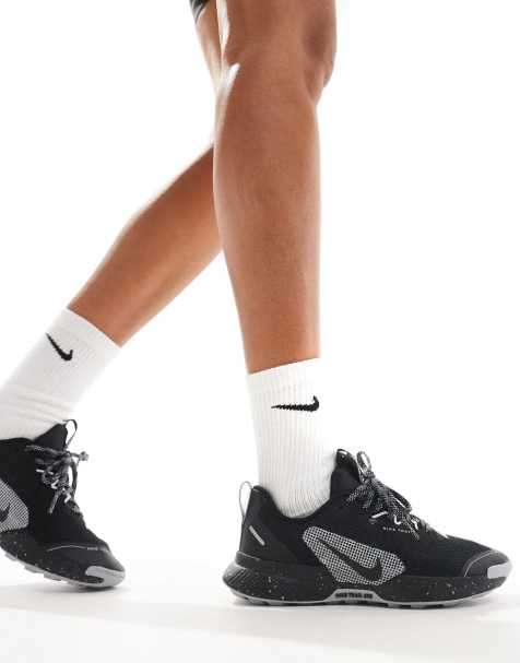 Nike Running Juniper Trail 3 trainers in triple black - view 1