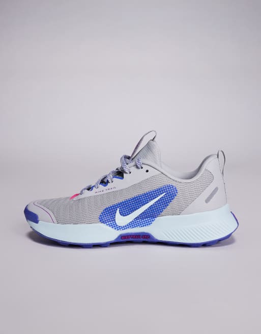 Nike Running - Juniper Trail - Grå og blå sneakers, 2 af 5