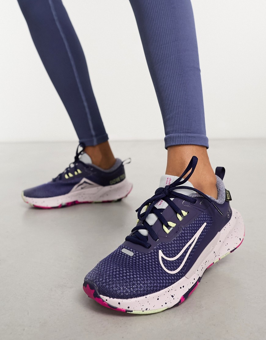 Nike Running Juniper Trail GTX 2 trainers in grey and purple