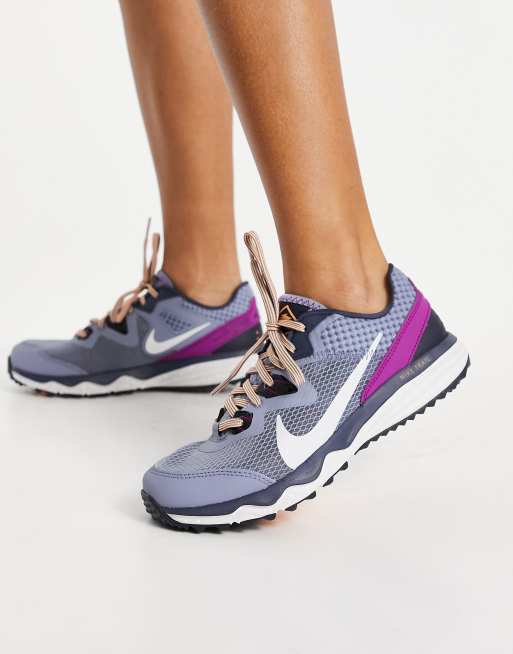 Nike Running Juniper Trail trainers in blue ASOS