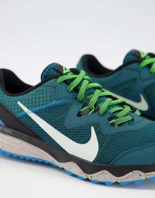 nike juniper trail dark teal green