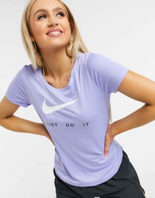 purple nike just do it shirt