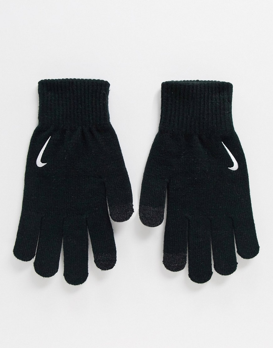 Nike Running knit tech gloves in black