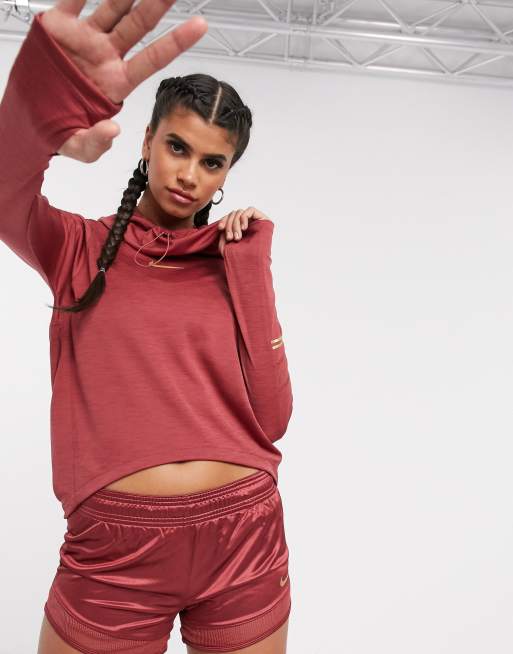 Nike Running – Kombiset mit Oberteil und Shorts in Rosa, 2 von 3