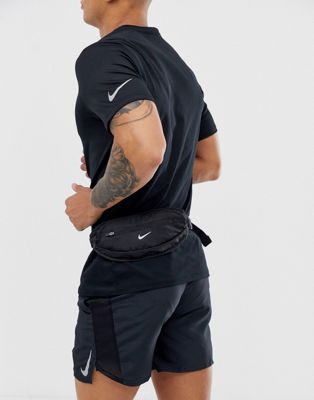 Nike Running large waistpack in black 