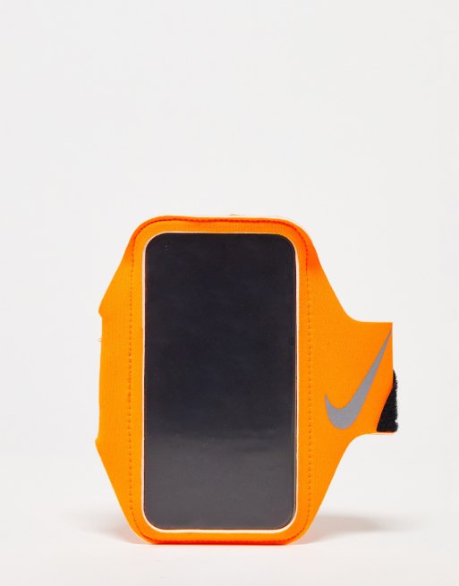 Nike Running Lean armband in orange | ASOS