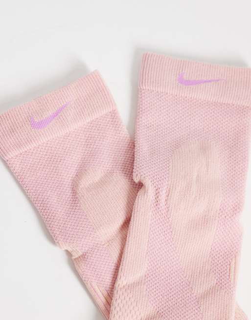 Nike Running Lightweight crew socks in pink, 3 of 3