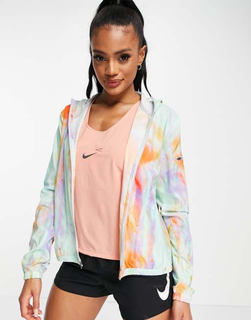 Nike windrunner jacket in sunset clearance print