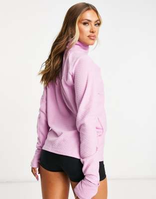 pink nike track top