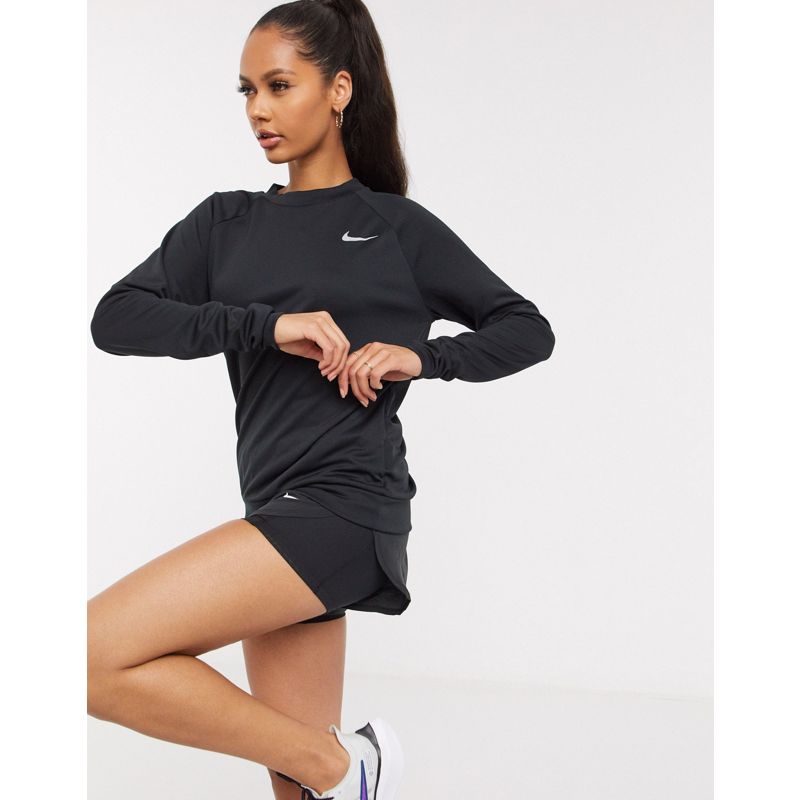 5zdoT Top Nike Running long sleeve pacer in black