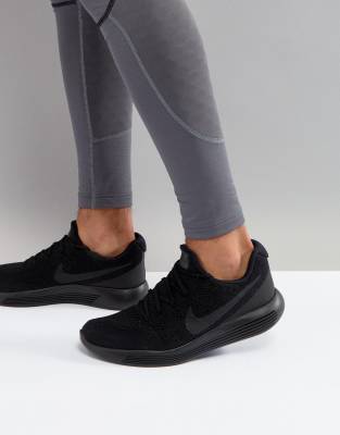 nike lunarepic flyknit triple black