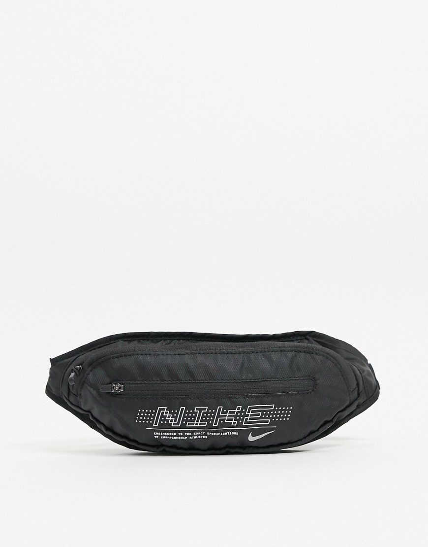 Nike Running - Marsupio grande nero con logo stampato