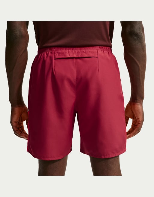Nike Running Men's Miler Dri-FIT 7-Inch Brief-Lined Shorts in Red, 3 of 4