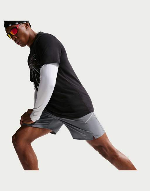 Nike Running Men's Miler Dri-FIT 7-Inch Unlined Shorts in Grey, 4 of 4