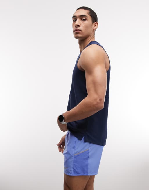 Nike Running Miler 5-inch shorts in blue , 3 of 5