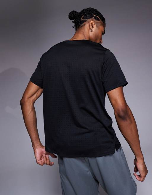 Nike Running – Miler Breathe – Svart t-shirt, 3 av 5