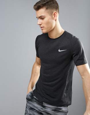 nike miler t shirt black