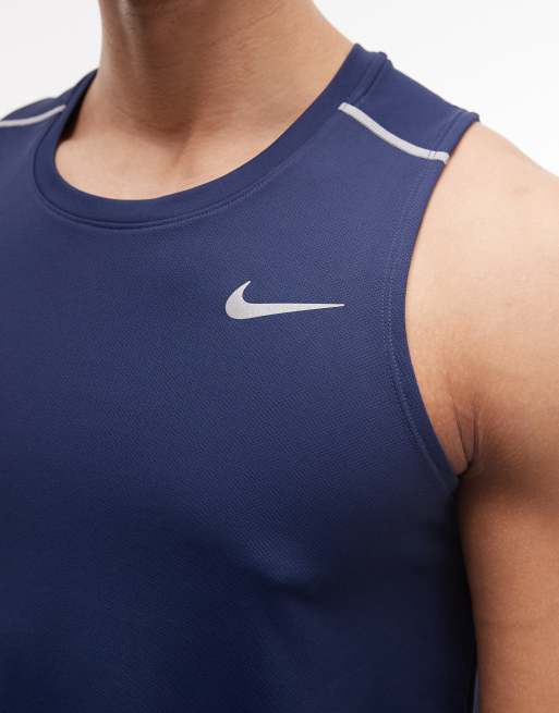 Nike Running - Miler - Débardeur en tissu Dri-FIT - Bleu marine, 5 de 5