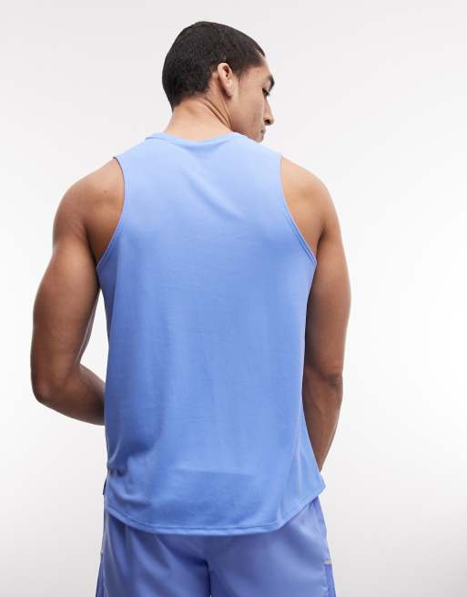 Nike Running - Miler - Débardeur en tissu Dri-FIT - Bleu, 3 de 5