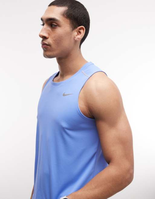 Nike Running - Miler - Débardeur en tissu Dri-FIT - Bleu, 4 de 5