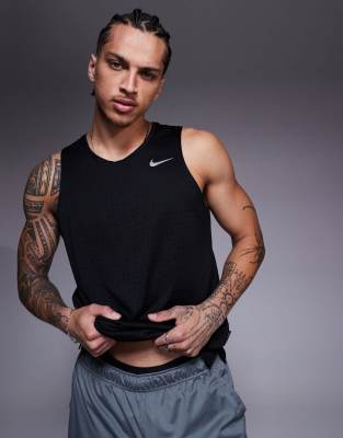 Nike Running - Miler - Débardeur respirant - Noir